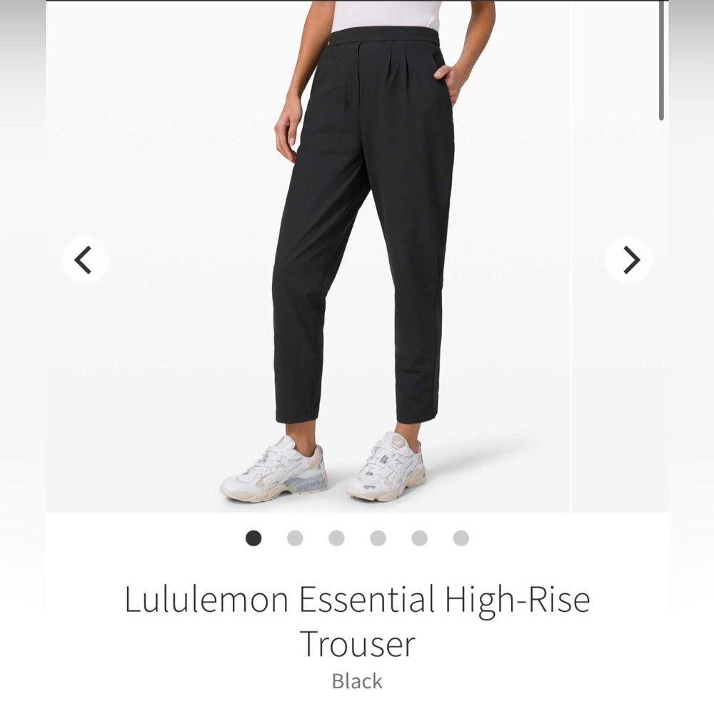 Lululemon Essential HR Trouser size 0 black
